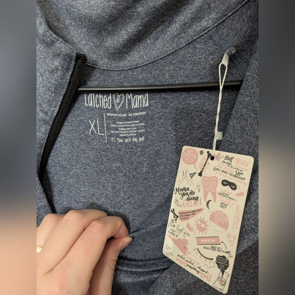 Nwt Latched Mama 1/4 Zip Performance Nursing Top Size Xl — image 5 of 7